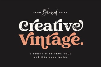Beautiful Vintage Fonts for Creative Designs