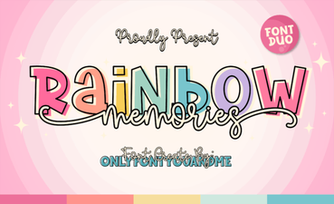 Rainbow Memories Font: Creative Design Inspiration
