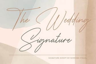 The Wedding Signature Font: Elegance for Your Invitations