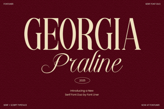 Georgia Praline Font for Modern Logos & Digital Projects